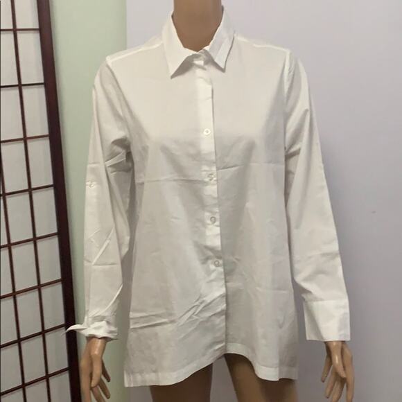 BEHIND THE SEAMS‎ WHITE SHIRT SIZE M - Picture 1 of 6